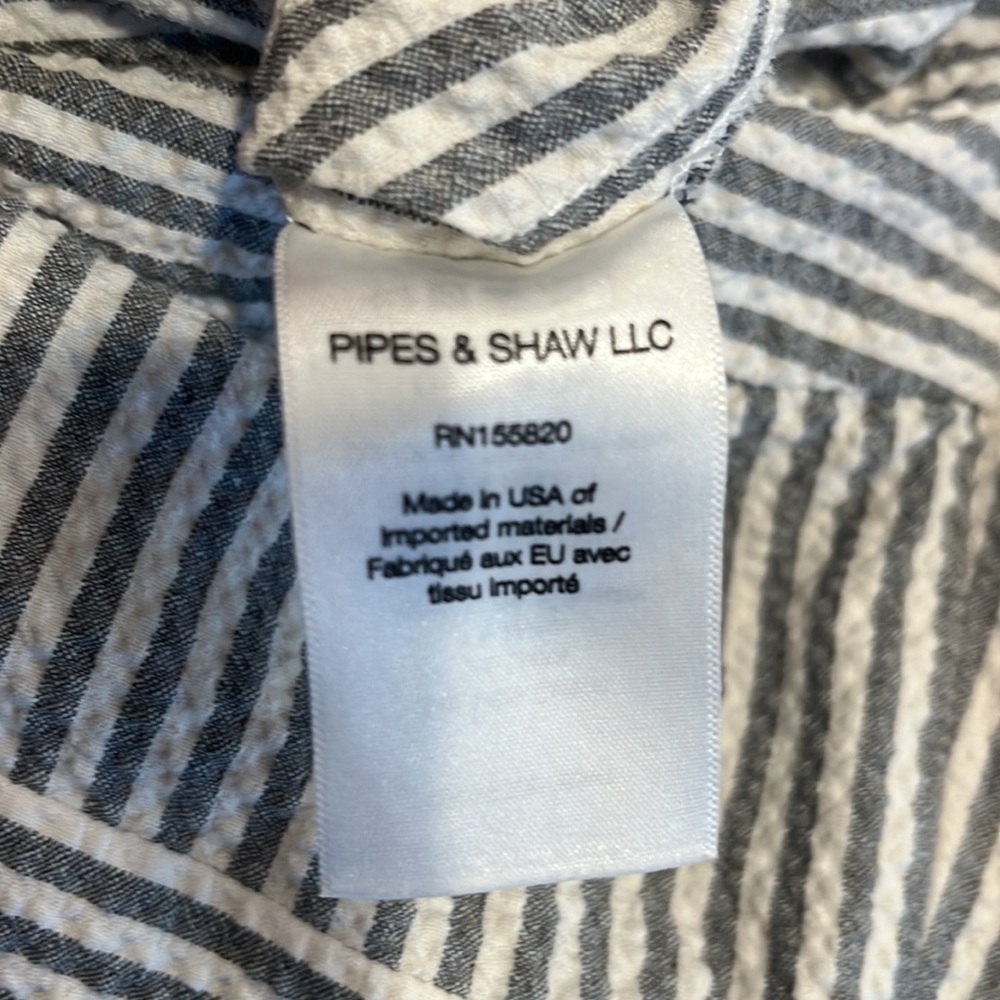 Veronica Beard Strapless Blue and White Pinstripe Jumpsuit - Picture 10 of 15